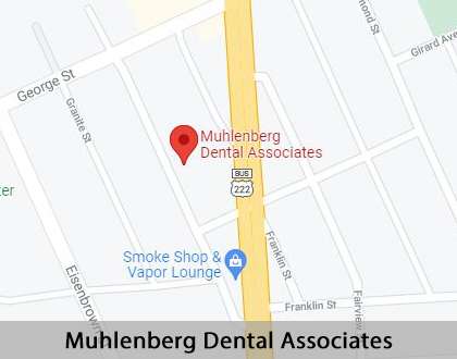 Map image for Dental Center in Reading, PA
